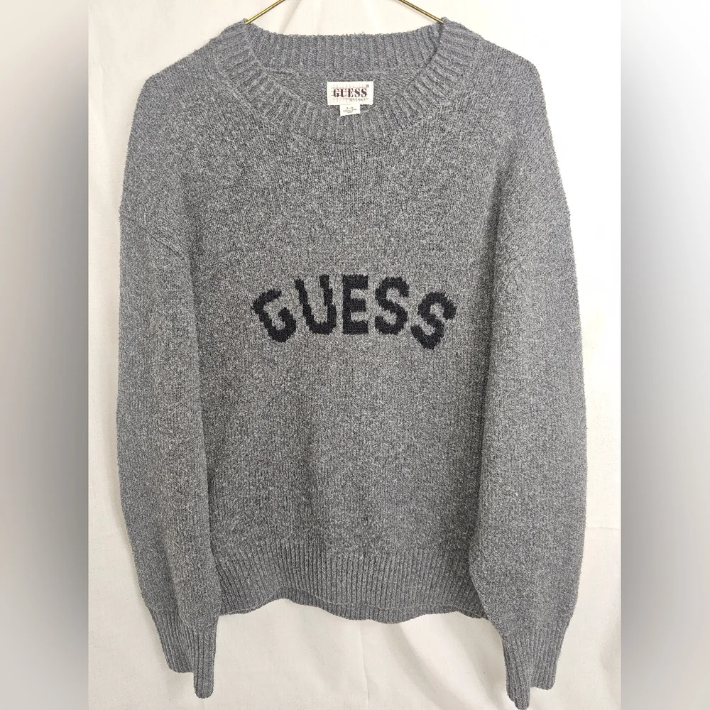 Vintage 90s Guess Originals Jans Sweater in Marled Grey Heather - Picture 9 of 9